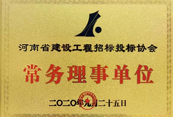 河南省建设工程招标投标协会常务理事单位